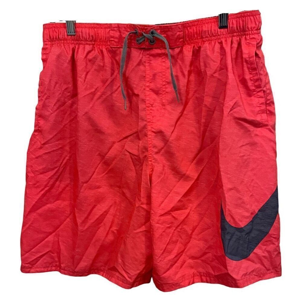 Nike Dark Pink with Gray Swoosh Swim Trunks. Black Nike Tag. Size XL